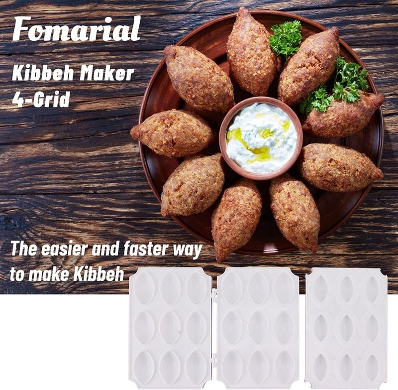 Horoper Meatball Mold Meatloaf Maker Press Tool, Meatball Maker Press Mold ABS Meatloaf Maker Press Tool Rolls Maker Mold Manual Meatloaf Mould Plastic Meatball Maker for Kitchen (Nine Grids) - Image 4